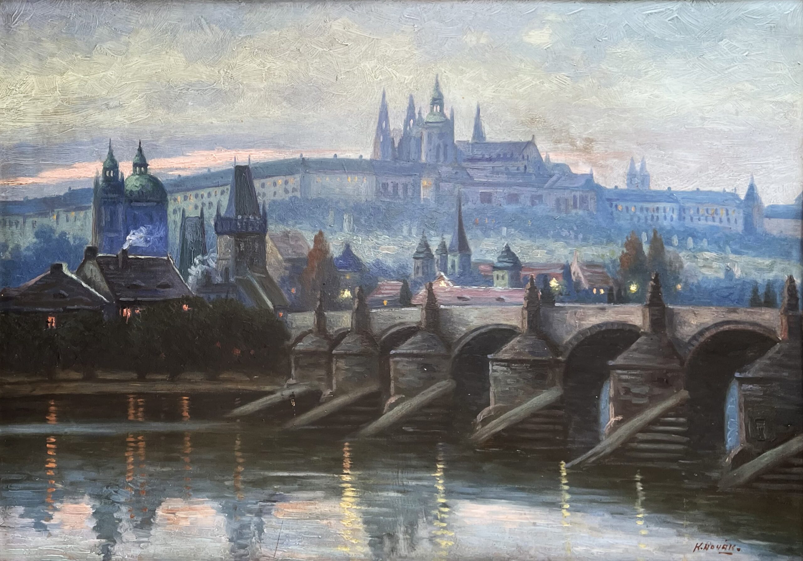 Karel Novák, Praha – pohled na Pražský hrad