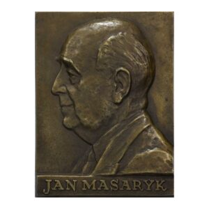 Jan Masaryk bronzová plaketa