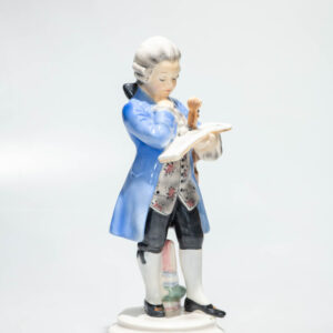 Mozart, porcelán Goldscheider